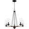Quoizel Rochester Chandelier 5 Lights Matte Black ROC5025MBK - alternate 1